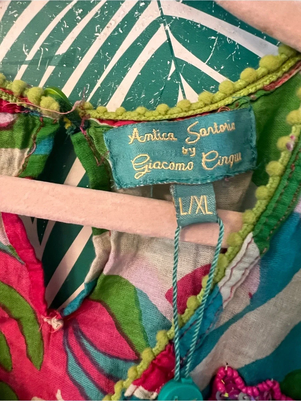 Antica Sartoria by Giacomo Cinque Colorful Floral Tunic - L/XL NWT